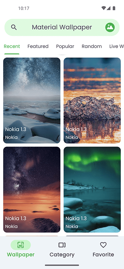 Material Wallpaper App