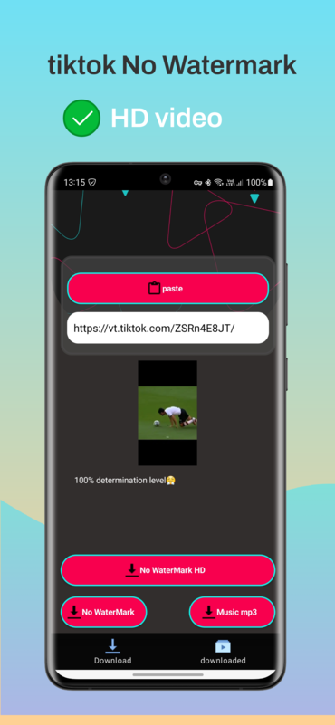 tikdown - tiktok video downloader without watermark in HD quality